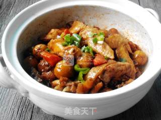 Chestnut Chicken Claypot recipe