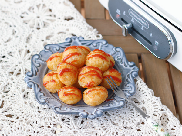 Shrimp Balls with Mashed Potatoes recipe