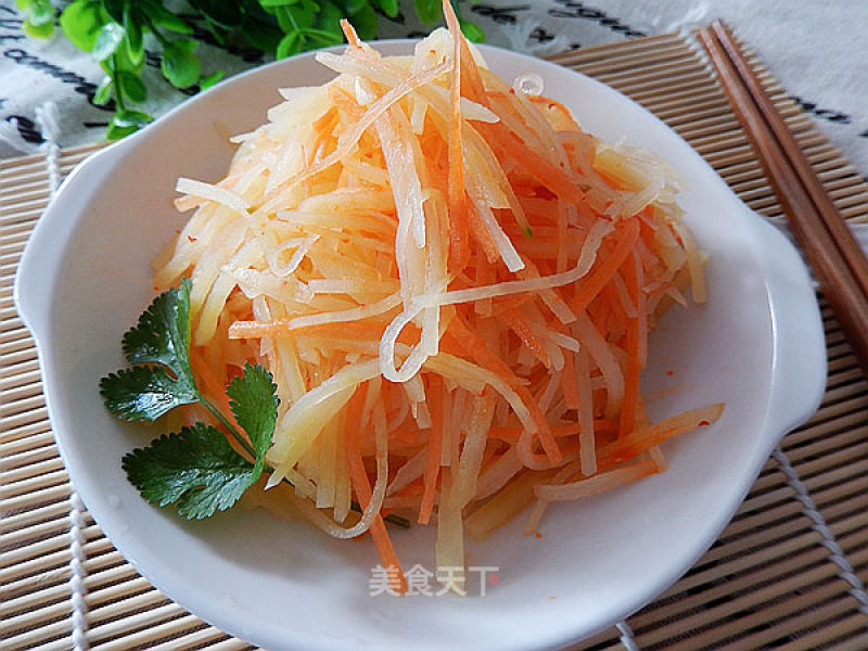 Mixed Carrot and Potato Shreds recipe