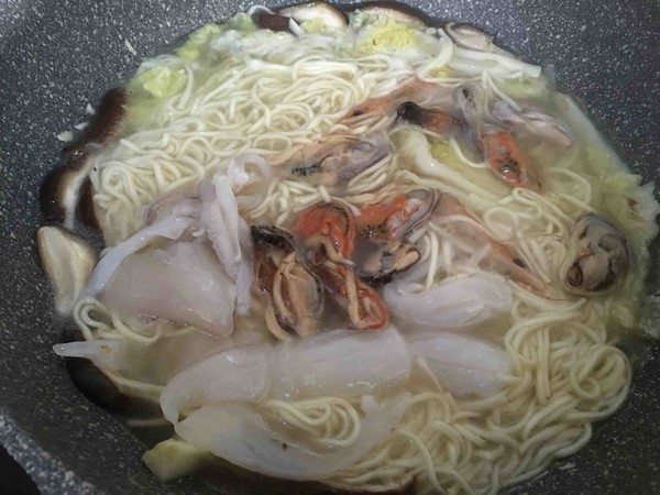 Seafood Noodles recipe