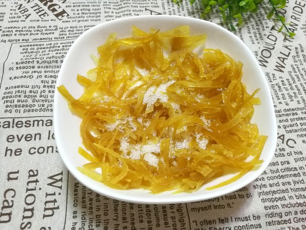 Candied Pomelo Peel Silk for Nourishing Lungs and Relieving Cough recipe