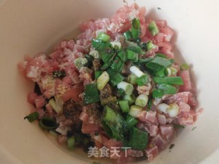 Dumplings Cooked with Corn Dumpling Flour and Dandelion Meat recipe