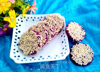 Purple Sweet Potato Sesame Cake recipe
