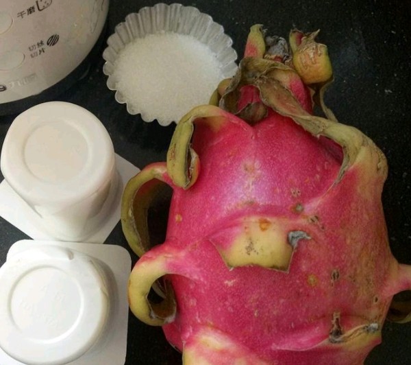 Red Dragon Fruit Milkshake recipe