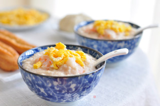 Shrimp and Egg Oatmeal recipe