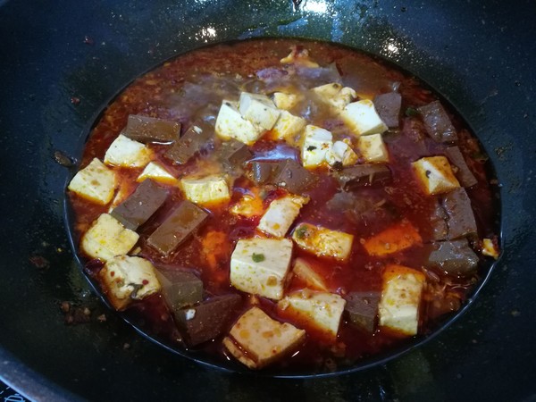 Spicy Duck Blood Tofu recipe