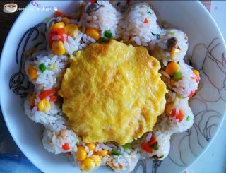 Creative Recipe for Children-flower Fried Rice recipe