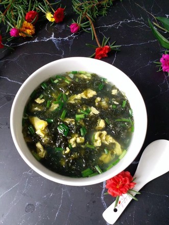 Egg Seaweed Soup recipe