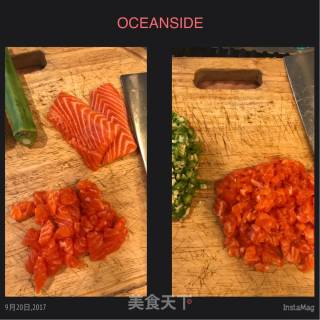 Okra Salmon Chazuke Rice recipe