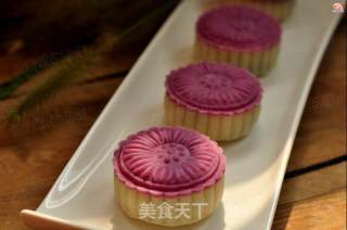 Two-color Black Sesame Snowy Mooncake recipe