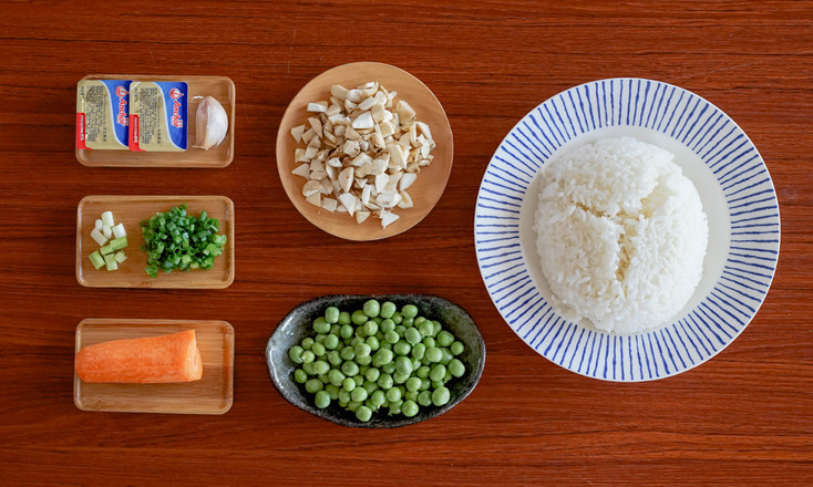 Seasonal Vegetable and Matsutake Fried Rice recipe