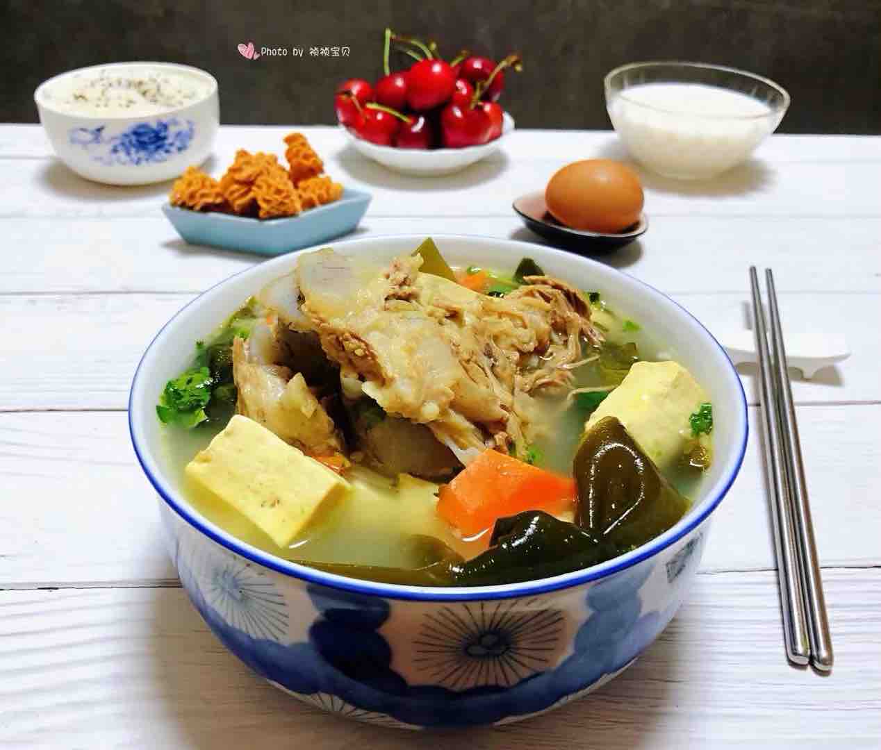 Seaweed Tofu Soup recipe