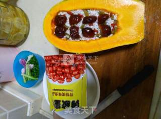 Pumpkin Glutinous Rice Cup recipe