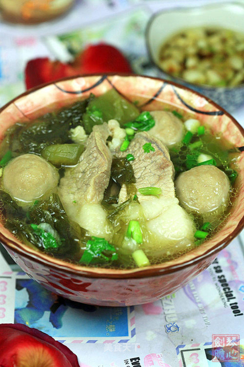 Pork Meatballs and Pickles in Clay Pot recipe