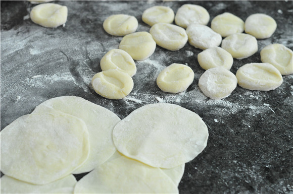 Pork Leek and Lotus Root Dumplings recipe