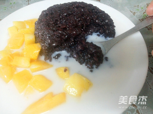 Mango Coconut Milk Black Rice Sauce recipe