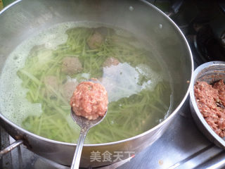Radish Lamb Meatball Soup recipe