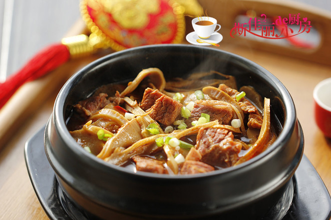 Beef Braised Bamboo Shoots recipe