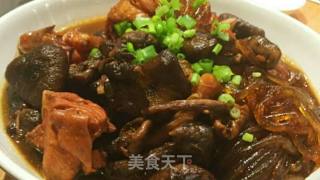 Chicken Stewed with Mushrooms recipe