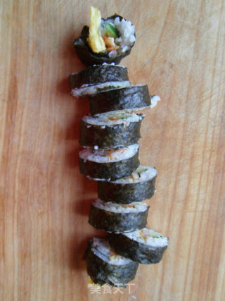 Shrimp Sushi (rice with Seaweed) recipe