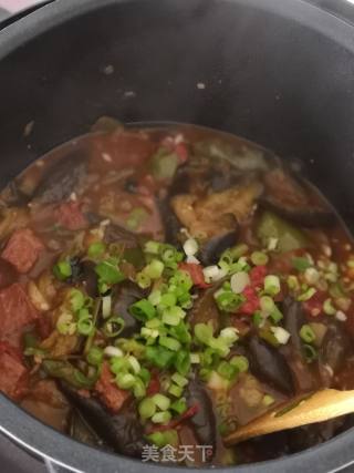 Electric Pressure Cooker～～boiled Eggplant with Beef and Tomato in Original Sauce recipe