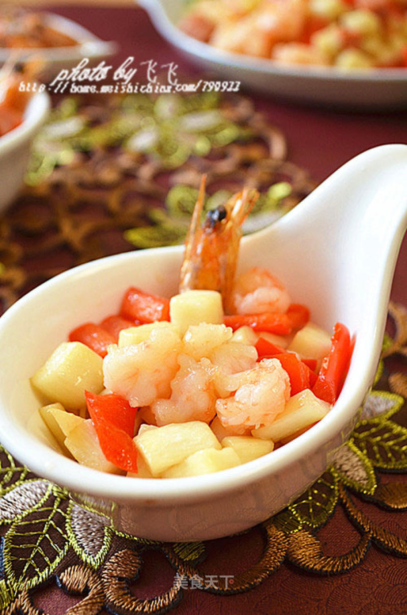 Braised Shrimp Balls with Rice White recipe