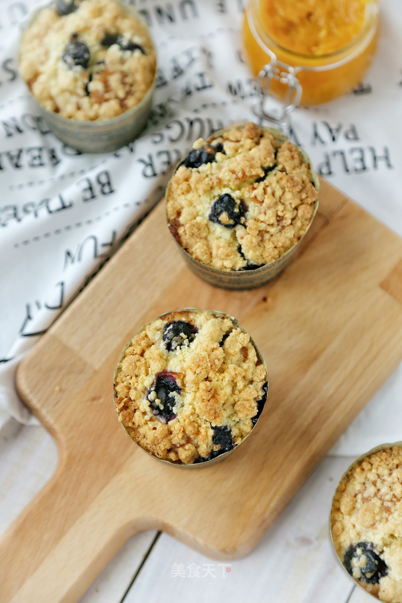 #aca Fourth Session Baking Contest# Making Erotic Blueberry Baoding Muffin recipe