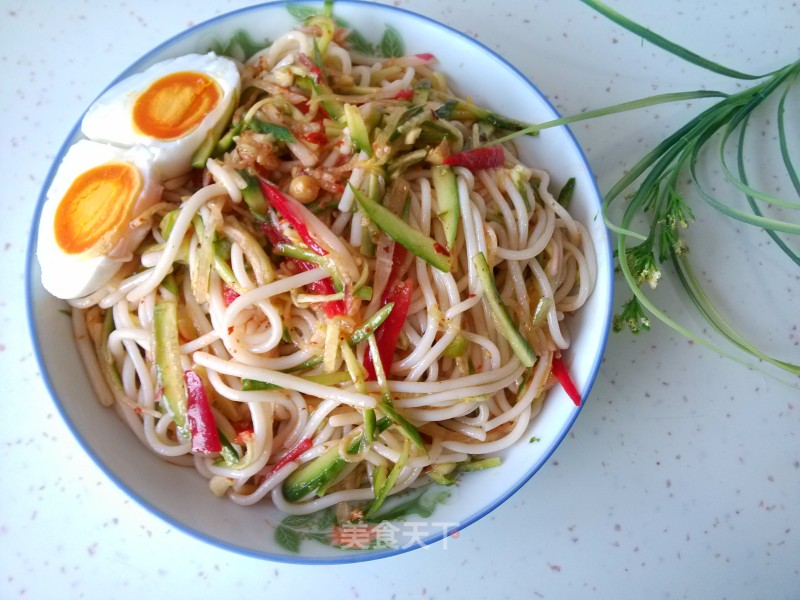 Spicy Cold Rice Noodles recipe