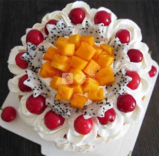 #aca烤明星大赛# Fruit Naked Cake with Zero Difficulty recipe