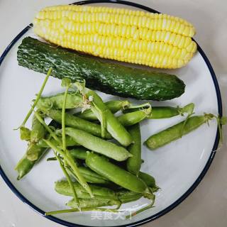 Salted Egg Yolk Vegetable Salad recipe
