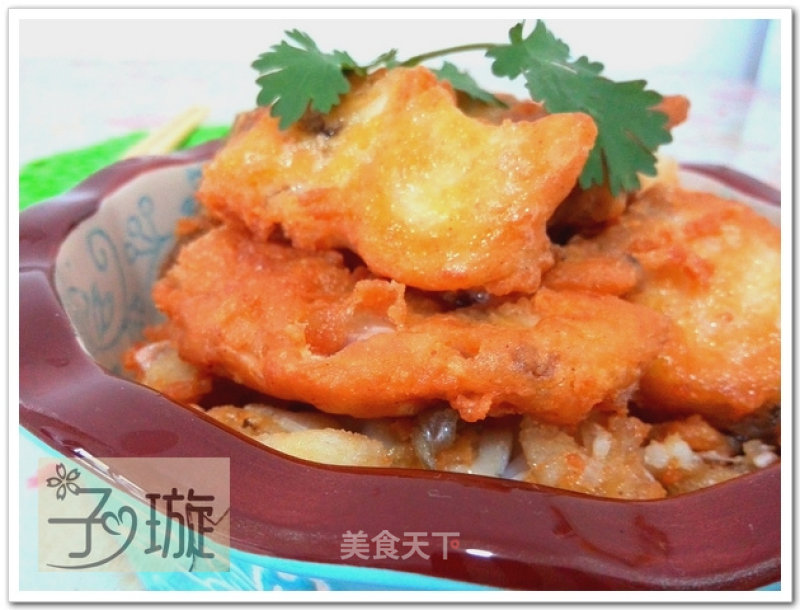 Crispy Fish Cubes with Lotus Leaf Powder [zixuan's House] recipe