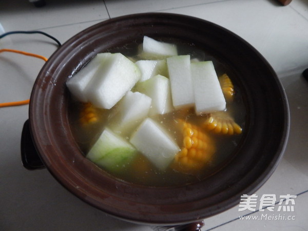 Winter Melon Corn Big Bone Soup recipe