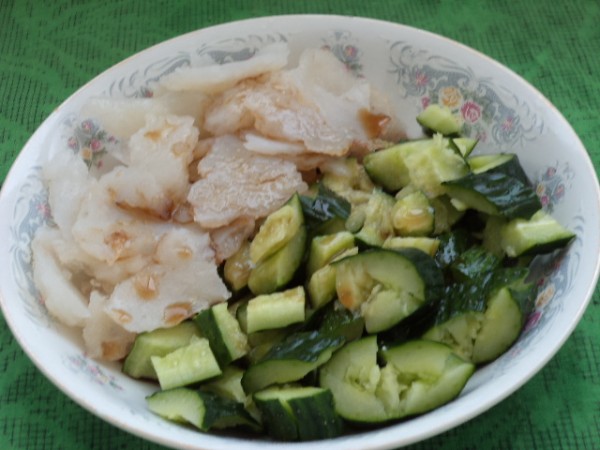 Cucumber with Cold Skin recipe