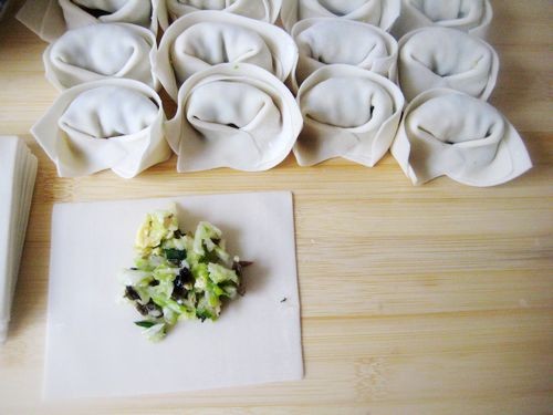 Cabbage Vegetarian Wonton recipe