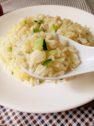 Cucumber Chicken Fried Rice recipe