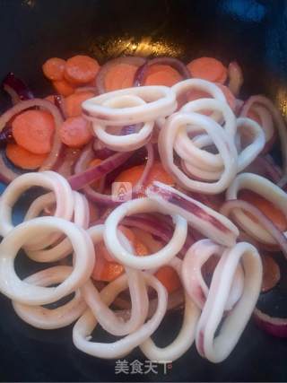 Stir Fried Squid Rings recipe