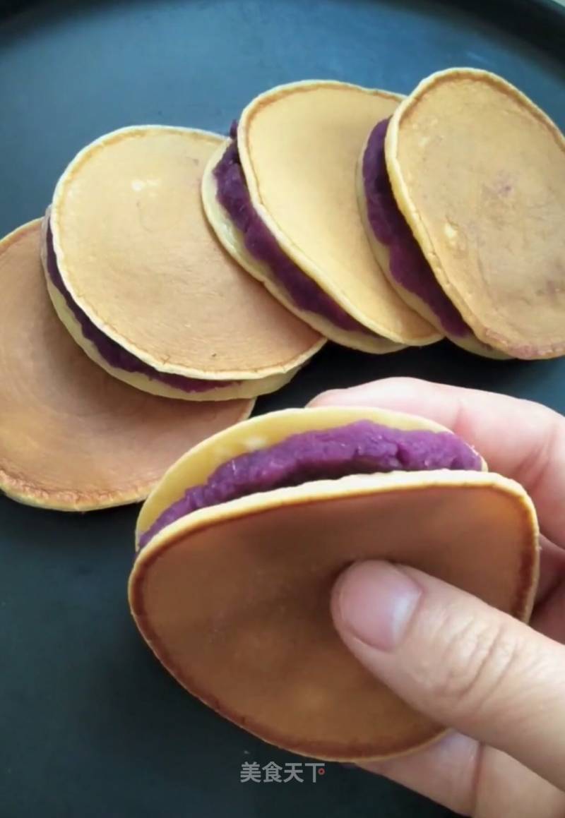 Dorayaki with Mashed Purple Potato recipe