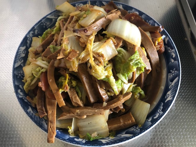 Stir-fried Bean Curd with Baby Vegetables recipe