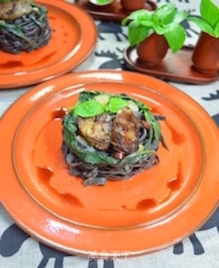 Cocolc's Private Vegetable Recipe-italian Black Pearl Noodles with Basil Sausage [cinnamon and Basil Edition] recipe