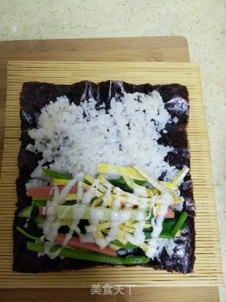 Spinach Double Sushi recipe