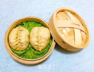 Steamed Buns with Sea Hemp Line#蒸菜# recipe