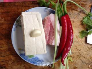 Full of Color and Fragrance-roasted Tofu with Pork Strips recipe