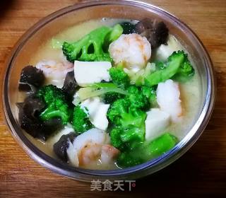 Braised Tofu with Sea Cucumber and Shrimp recipe