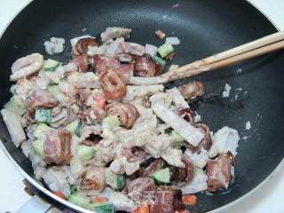 Taro and Bacon Salad recipe