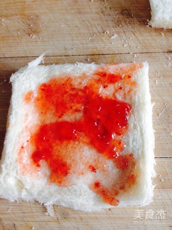 Baked Toast Sticks with Strawberry Jam recipe