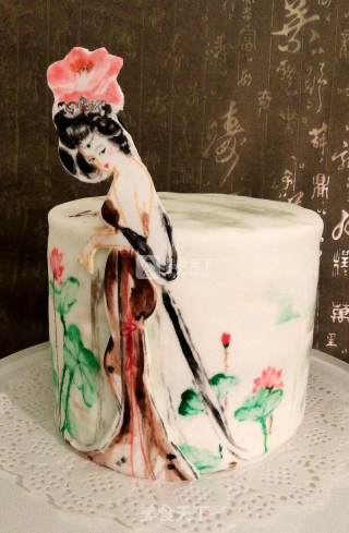 Hand-painted Fondant Cake-royal Concubine recipe