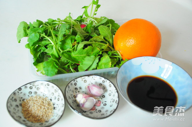 Orange Juice Carrot Seedlings-spring Refreshing Cold Dish recipe