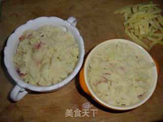 Bacon and Cheese Baked Mashed Potatoes recipe