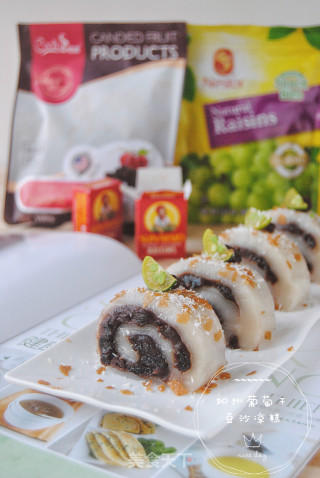 California Raisin Bean Paste Cold Cake Roll recipe