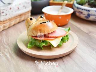 #aca烤明星大赛#frog Ham Hamburger recipe